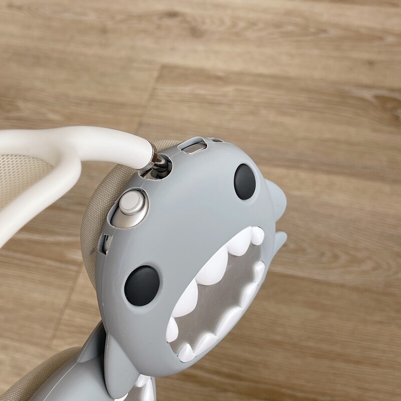Защитен калъф с анимирана акула за Apple Airpods Max Калъф за слушалки Меки силиконови безжични слушалки за Airpods Max Аксесоари
