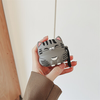 Mekana silikonska torbica za slušalice za Airpods 3 2021 Kawaii Cute 3D Cartoon Lucky Cat Zaštitna navlaka za Airpods1 2 Pro kutija za punjenje