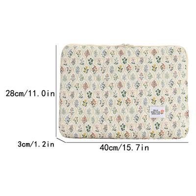 Kompiuterio krepšys mielos gėlės nešiojamojo kompiuterio rankovės užtrauktuko dangtelis Nešiojamo kompiuterio dangtelio krepšys nešiojamojo kompiuterio rankovės dėklas, suderinamas su nešiojamuoju kompiuteriu