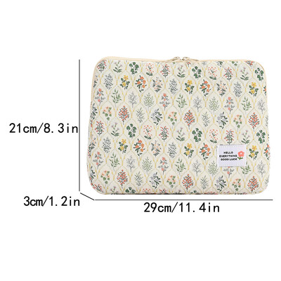 Kompiuterio krepšys mielos gėlės nešiojamojo kompiuterio rankovės užtrauktuko dangtelis Nešiojamo kompiuterio dangtelio krepšys nešiojamojo kompiuterio rankovės dėklas, suderinamas su nešiojamuoju kompiuteriu