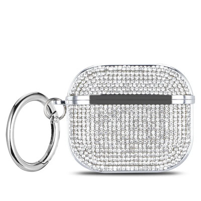 Θήκη ακουστικών SCQYCWA για Airpods pro 2, Σκληρή θήκη 3D Cute Bling Diamonds για Apple Airpods 1 2 3 pro Προστατευτικό κάλυμμα