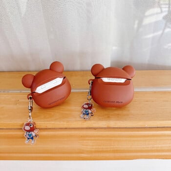 Για AirPods 4 Case 3D Kawaii Kanye Dropout Bear Teddy Bear Δημιουργική θήκη ακουστικών για AirPods Pro2 1 2 3 Κάλυμμα σιλικόνης κινουμένων σχεδίων