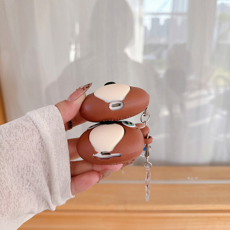 Za AirPods 4 Case 3D Kawaii Kanye Dropout Bear Teddy Bear Kreativna torbica za slušalice za AirPods Pro2 1 2 3 Crtani silikonski poklopac