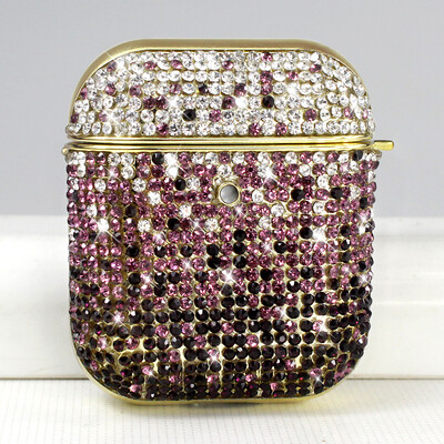 Luksuzna dijamantna futrola s gradijentom za Apple 2024 Airpods 4 Generation 1 2 3 Pro Glitter Diamond Case Ženska Bluetooth slušalica Poklopac