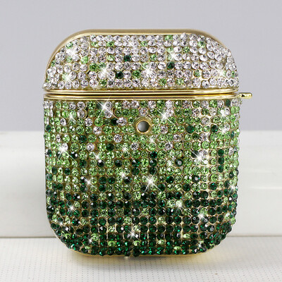 Luksuzna dijamantna futrola s gradijentom za Apple 2024 Airpods 4 Generation 1 2 3 Pro Glitter Diamond Case Ženska Bluetooth slušalica Poklopac