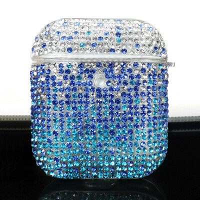 Luksuzna dijamantna futrola s gradijentom za Apple 2024 Airpods 4 Generation 1 2 3 Pro Glitter Diamond Case Ženska Bluetooth slušalica Poklopac