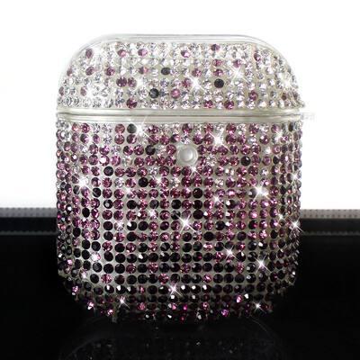 Luksuzna dijamantna futrola s gradijentom za Apple 2024 Airpods 4 Generation 1 2 3 Pro Glitter Diamond Case Ženska Bluetooth slušalica Poklopac