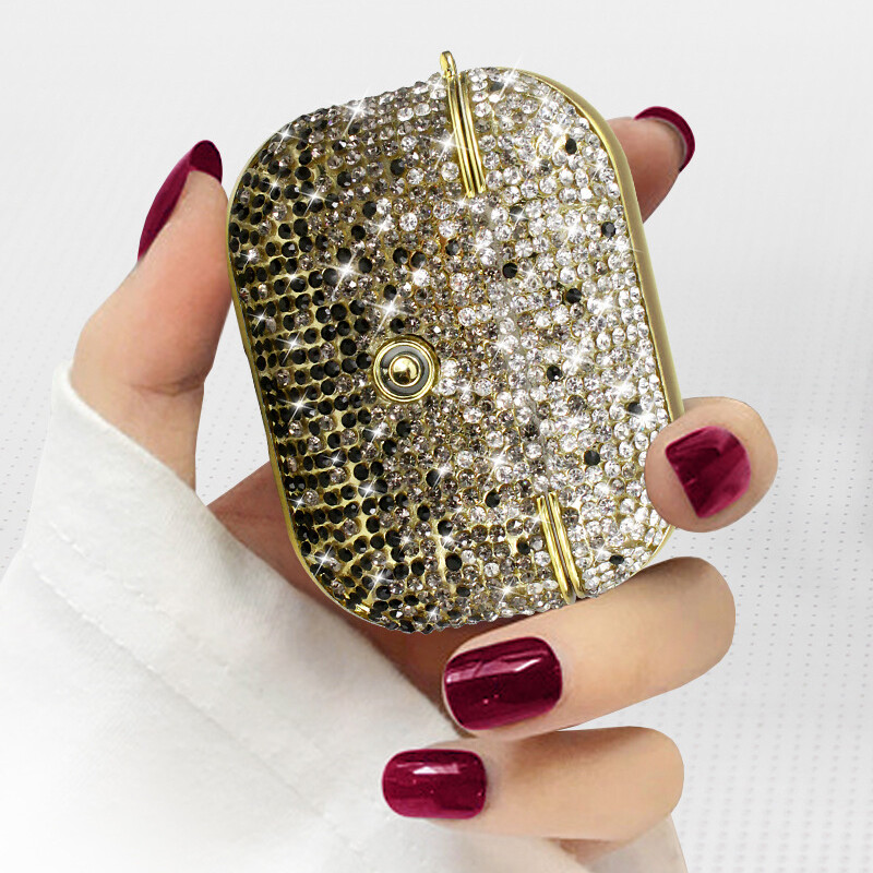 Luksuzna dijamantna futrola s gradijentom za Apple 2024 Airpods 4 Generation 1 2 3 Pro Glitter Diamond Case Ženska Bluetooth slušalica Poklopac
