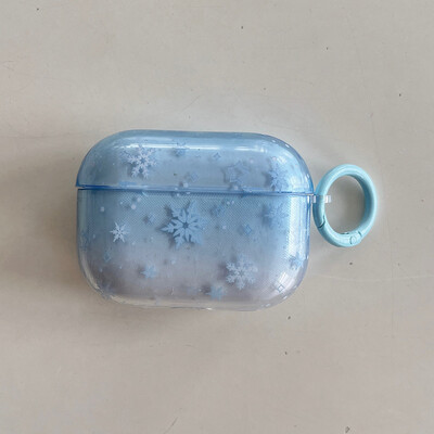 prekrasna zimska pahulja gradijent plava tpu maska za slušalice za airpods 4 2024 nova bluetooth torbica za slušalice za airpods 1 2 3 pro 2