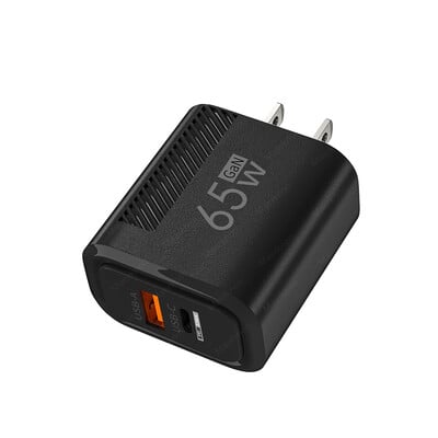 Ukupno 65 W USB C punjač GaN zidni punjač za brzo punjenje za iPhone Samsung Xiaomi Quick Charge EU/US Plug adapter za telefonski punjač