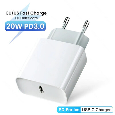 20W PD EU/US brzi punjač za Apple iPhone 15 14 12 13 11 pro Max mini punjač USB-C 9V 5V 3A strujni adapter Kabel za brzo punjenje
