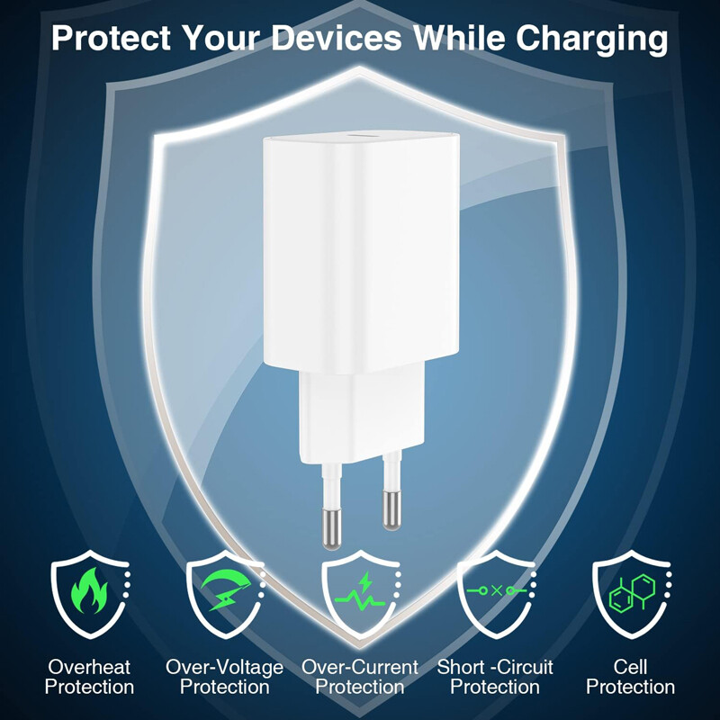 20W PD EU/US brzi punjač za Apple iPhone 15 14 12 13 11 pro Max mini punjač USB-C 9V 5V 3A strujni adapter Kabel za brzo punjenje