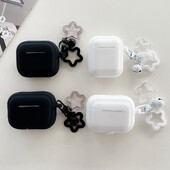 Jednostavna crno-bijela silikonska torbica za Airpods Pro bežične Bluetooth slušalice Zaštitna torbica za Airpods 3 2 1 Pro2 Mekana korica