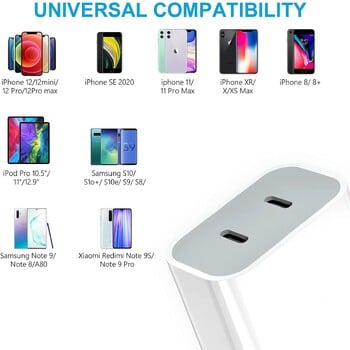 40W USB PD зарядно устройство 2 порта Тип C Quick Charge EU/US щепсел за iPhone15 Huawei Samsung Xiaomi адаптер за бързо зареждане на телефон зарядно устройство