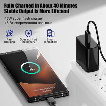 45W Snel за Samsung Oplader S24 S23 S22 S21 Ultra S20 Fe Plus A54 A53 A 52S A51 Snel Opladen Usb Type C Kabel Telefoon Accesso