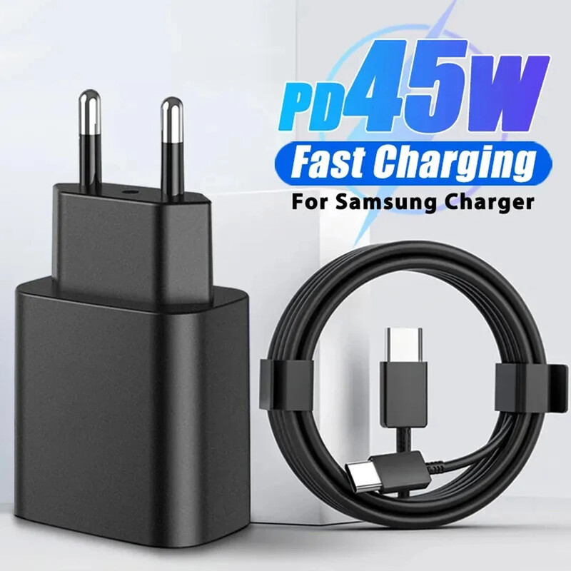 45W Snel za Samsung Oplader S24 S23 S22 S21 Ultra S20 Fe Plus A54 A53 A 52S A51 Snel Opladen Usb Type C Kabel Telefon Accesso