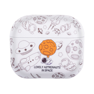 Astronaut Space Moon kõrvaklappide pehme ümbris Apple Airpods 3 2 1 Pro 2 kõrvaklappide kate jaoks Air Pods Pro2 3. põlvkonna Custodia