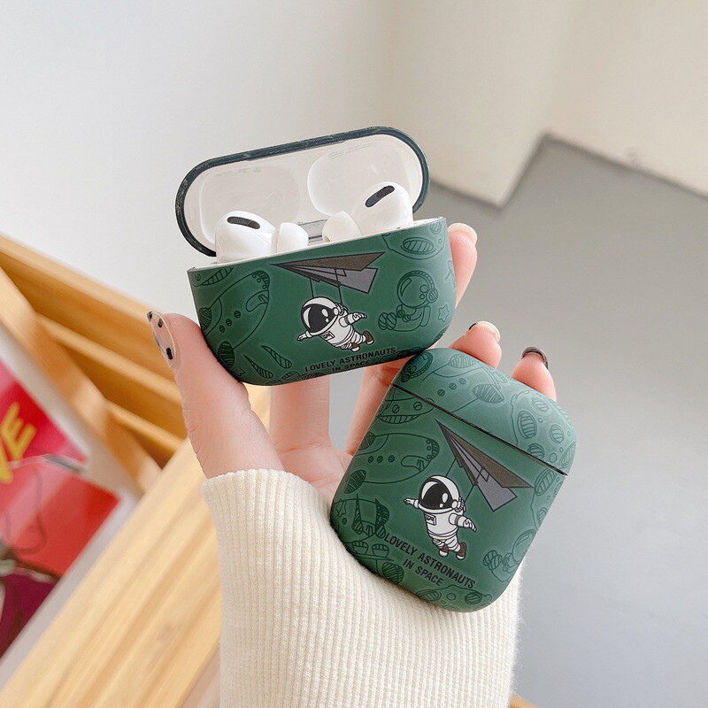 Astronaut Space Moon kõrvaklappide pehme ümbris Apple Airpods 3 2 1 Pro 2 kõrvaklappide kate jaoks Air Pods Pro2 3. põlvkonna Custodia