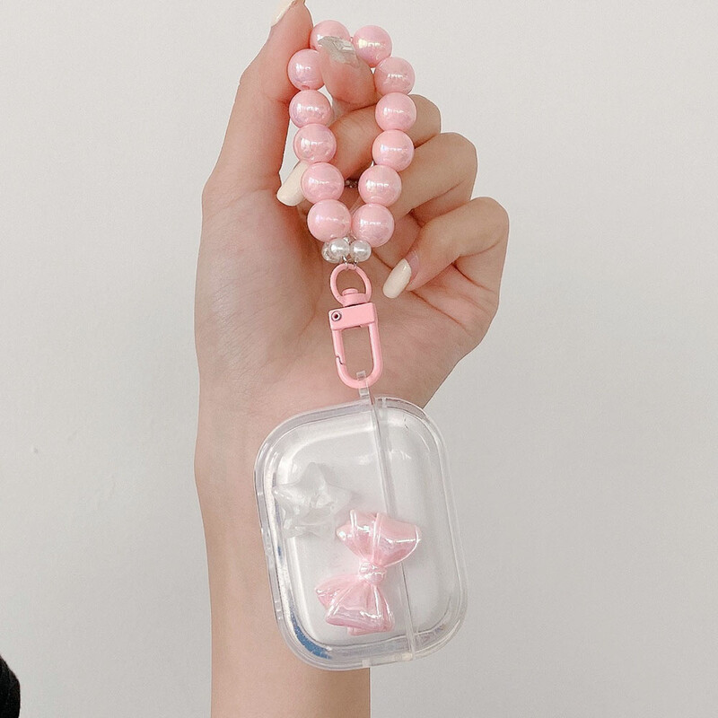 Bow Knot Stars Transparent Case za AirPods Pro 1 2 4 Slušalica Case Chain Cover Capa za AirPods 3 Summer Fresh Pendant Shell