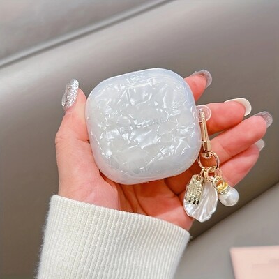 Dreamy White Pink Glossy Shell Case за Samsung Galaxy Live 2 Мек силиконов удароустойчив калъф за слушалки за Galaxy Buds Pro Cover