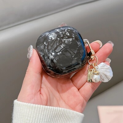 Dreamy White Pink Glossy Shell Case за Samsung Galaxy Live 2 Мек силиконов удароустойчив калъф за слушалки за Galaxy Buds Pro Cover