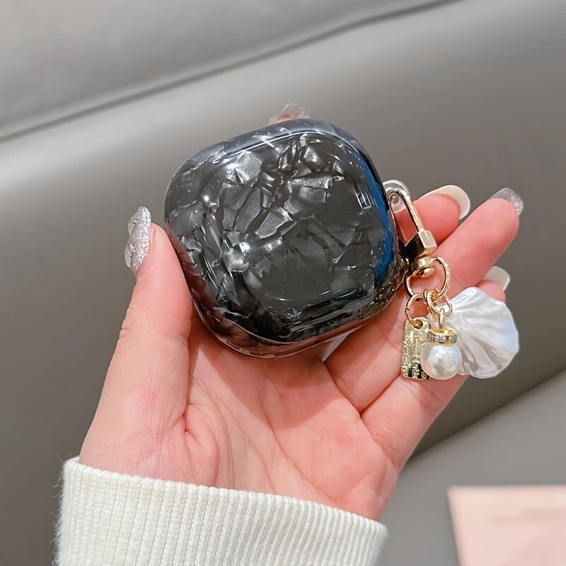 Dreamy White Pink Glossy Shell Case за Samsung Galaxy Live 2 Мек силиконов удароустойчив калъф за слушалки за Galaxy Buds Pro Cover