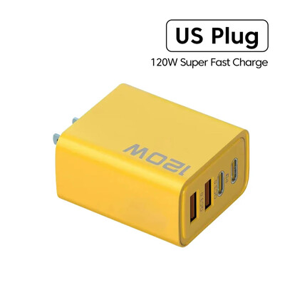 120W 3.0 USB brzi telefonski punjač tipa C brzo punjenje adapter za punjenje za iPhone 15 14 13 Samsung Xiaomi 2 PD 4 porta EU/US utikač