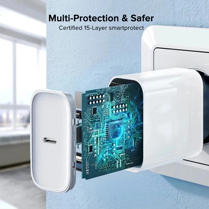 ΝΕΟ Γνήσιος Γρήγορος Φορτιστής PD 35W Για iPhone 16 15 14 13 11 12 Pro Max Plus XR Καλώδιο USB C Αξεσουάρ Καλώδια ταχείας φόρτισης τύπου C