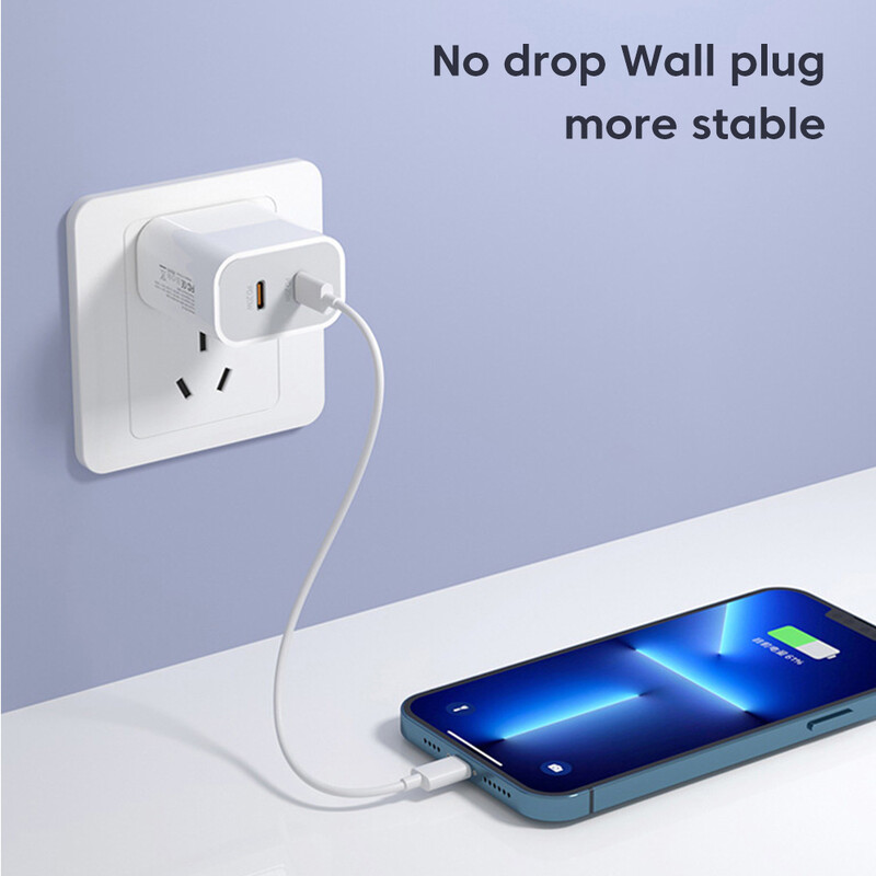 Olaf 40W USB C laadija Quick Charge QC 3.0 Dual PD Charger Type C Fast Charger Adapter iPhone Xiaomi Samsung Huawei telefoni jaoks