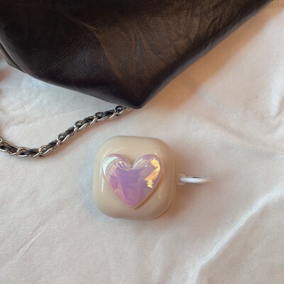 Για Samsung Galaxy Buds 2 Pro / Buds FE / 2PRO Θήκη Cute Heart TPU Θήκη ακουστικών για Samsung Buds Live With Hook