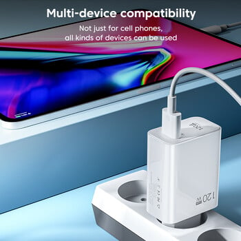 120W USB зарядно устройство Quick Charge 3.0 USB C кабел тип C кабел за зареждане Бързо зарядно устройство за телефон Стенен адаптер за iPhone iPad Xiaomi Samsung