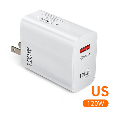 120 W USB įkroviklis Greitas įkrovimas 3.0 USB C laidas C tipo įkrovimo laidas Greitas telefono įkroviklis Sieninis adapteris, skirtas iPhone iPad Xiaomi Samsung