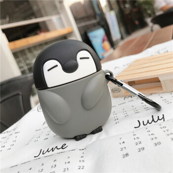 Cute Baby Penguin Cover for Apple Airpods 1 2 3 Ασύρματη θήκη ακουστικών Bluetooth σιλικόνης για Airpods Pro Charging Box Shell