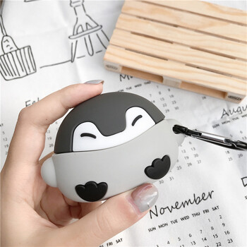 Cute Baby Penguin Cover for Apple Airpods 1 2 3 Ασύρματη θήκη ακουστικών Bluetooth σιλικόνης για Airpods Pro Charging Box Shell