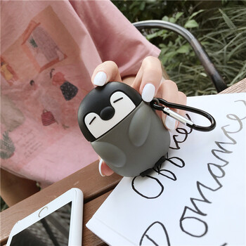 Cute Baby Penguin Cover for Apple Airpods 1 2 3 Ασύρματη θήκη ακουστικών Bluetooth σιλικόνης για Airpods Pro Charging Box Shell