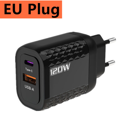 PD brzo punjenje 120W tip C QC 3.0 brzi punjač zidni adapter za iPhone iPad Xiaomi Redmi Huawei Samsung Oneplus EU/US/UK utikač