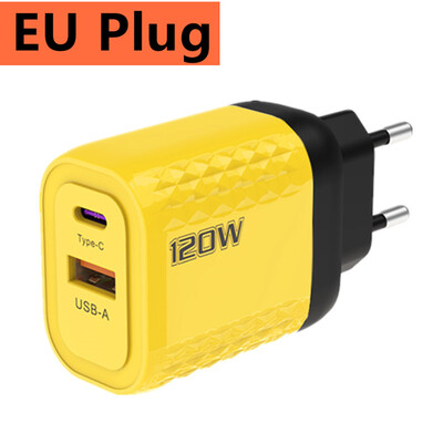 PD brzo punjenje 120W tip C QC 3.0 brzi punjač zidni adapter za iPhone iPad Xiaomi Redmi Huawei Samsung Oneplus EU/US/UK utikač