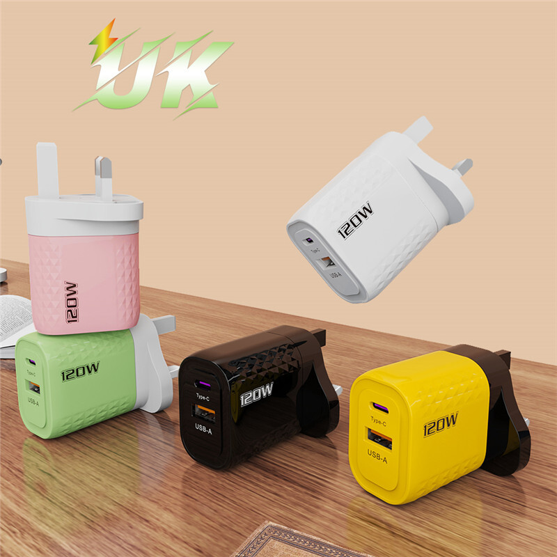 PD brzo punjenje 120W tip C QC 3.0 brzi punjač zidni adapter za iPhone iPad Xiaomi Redmi Huawei Samsung Oneplus EU/US/UK utikač