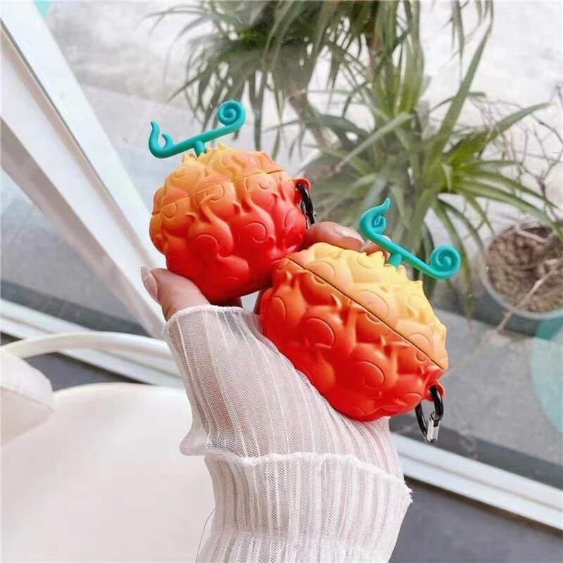 Anime 3D Devil Fruit Silikonska torbica za slušalice za Airpods Pro Wrieless slušalice Zaštitna meka navlaka za Airpods1 2 3 Pro