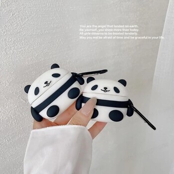 Για airpods 4 cartoon θήκη ακουστικών panda Bluetooth προστατευτική 3D χαριτωμένη σιλικόνη ή airpods 3 2 1 pro 2 airpod θήκη