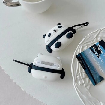 Για airpods 4 cartoon θήκη ακουστικών panda Bluetooth προστατευτική 3D χαριτωμένη σιλικόνη ή airpods 3 2 1 pro 2 airpod θήκη