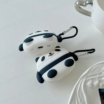 Για airpods 4 cartoon θήκη ακουστικών panda Bluetooth προστατευτική 3D χαριτωμένη σιλικόνη ή airpods 3 2 1 pro 2 airpod θήκη