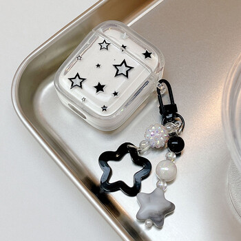 Γυαλιστερή θήκη Star Pearl Shell για Airpods 1 2 3 4 Προστατευτική θήκη ακουστικών Bluetooth με μπρελόκ για μαλακό κάλυμμα AirPods Pro 2