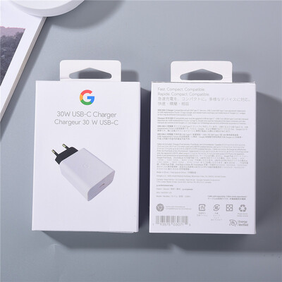 Încărcător original de 30 W pentru Google Pixel 6 7 8 Pro XL 3 4A Adaptor de alimentare cu priză UE/SUA/UK Încărcare rapidă compatibil cu dispozitive USB-C