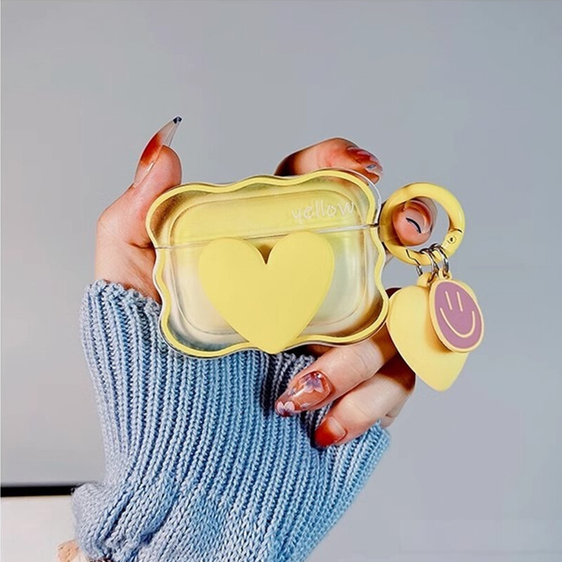 Bow Wave Case za Apple AirPods 3 Case Purple Floral Girls Cover za AirPods 1 2 AirPods Pro bežična kutija s privjeskom za ključeve Ins 3D