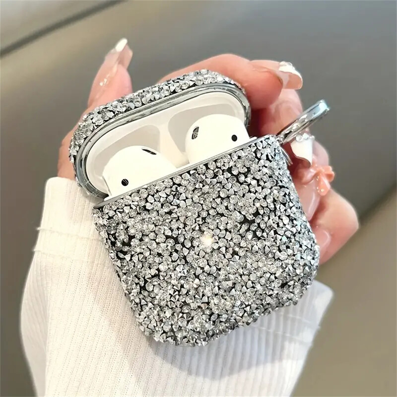 Luksuzna 3D elegantna galvanizirana mekana torbica za Airpods Pro 1 2 3 bežične Bluetooth slušalice slatka navlaka s privjeskom za ključeve