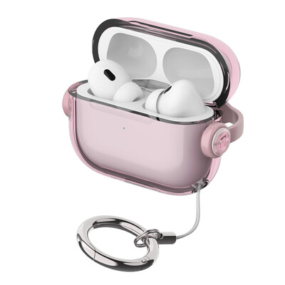 Защитна ключалка Прозрачен капак за калъф Airpods Pro 2 Сладък чист калъф за слушалки в цвят бонбон за Airpods 4 3 1 2 4-ти държач за телефон