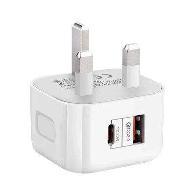 Βύσμα PD 2 θυρών 40W USB Τύπος C QC3.0 Προσαρμογέας ταχείας φόρτισης επιτοίχιας φόρτισης για iPhone 14 13 12 Βύσμα φορτιστή ProMax Αξεσουάρ τηλεφώνου