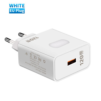 120W GaN USB įkroviklis Greitas įkrovimas Greitas įkrovimas 3.0 Type C Cable Mobiliojo telefono įkroviklio adapteris, skirtas iPhone Huawei Samsung Xiaomi
