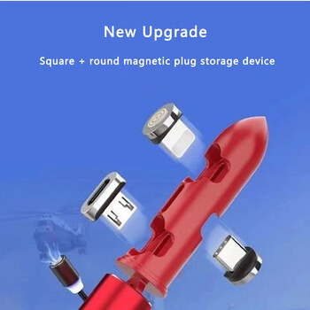 Universal Mini Portable Metal Magnetic Plug Storage Box Adapter for iPhone Micro USBC Type C Φορτιστής με μαγνήτη Οργανωτής καλωδίου